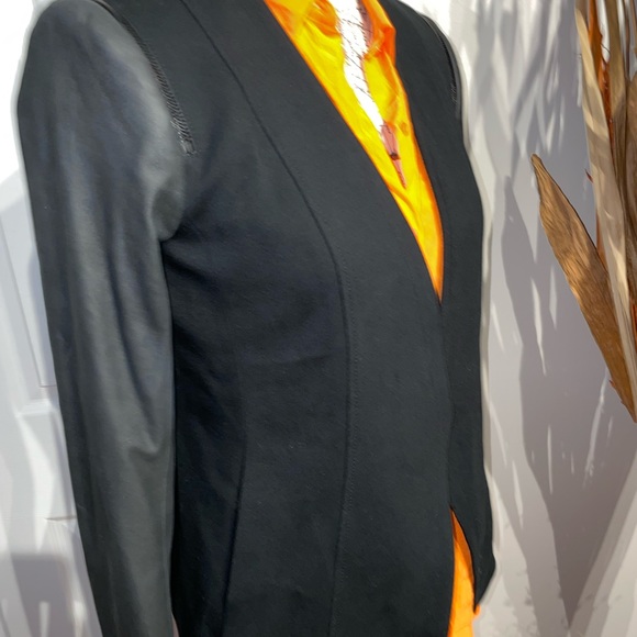 NWOT Faux Leather Zip One eyelet Rave Rock Work Fit Flare Fall Modern Minimalist - Picture 2 of 7